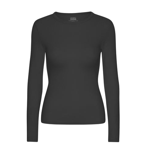 Women Organic Rib LS Tee