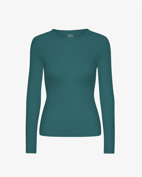 Women Organic Rib LS Tee