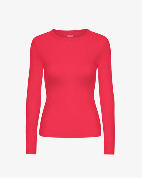 Women Organic Rib LS Tee