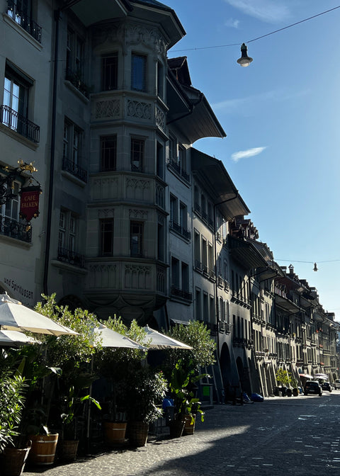 Die Münstergasse in den Morgenstunden