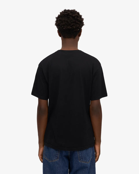 Rückansicht des Classic Organic Tee Deep Black von Colorful Standard