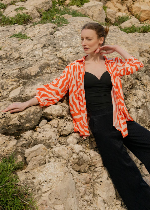 French Blouse Palm Spritz