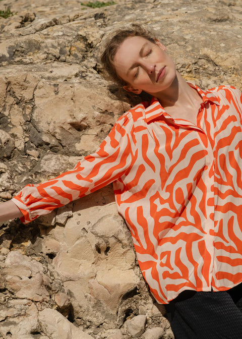 French Blouse Palm Spritz