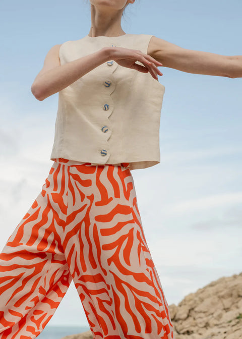 Birkin Trousers Palm Spritz