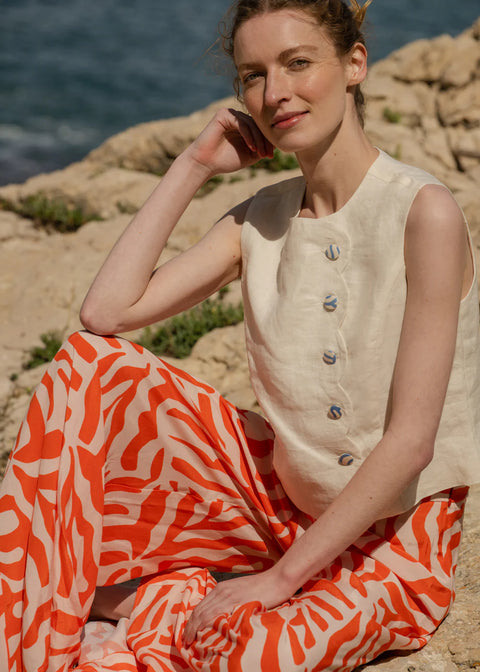 Birkin Trousers Palm Spritz