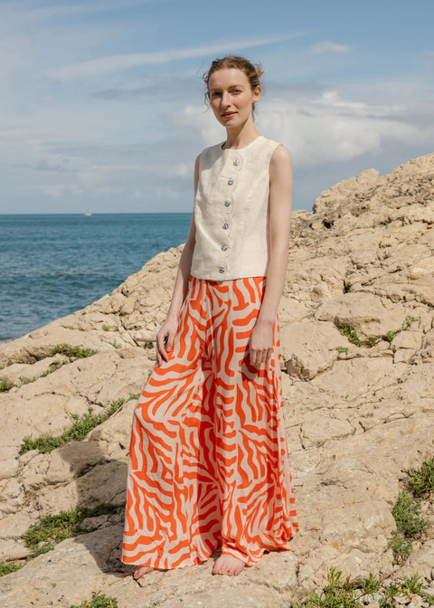 Birkin Trousers Palm Spritz