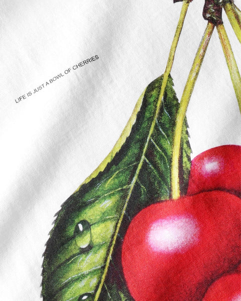 Cherry T-Shirt von Rotholz – Detail des Jerseys aus Bio-Baumwolle