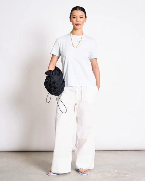 Boy Tee von Jan n June aus Bio-Baumwolle in Ice Blue – Relaxed Fit T-Shirt mit Rundhalsausschnitt