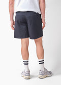 Jarvis Shorts in Navy von Klitmoller Collective – Rückansicht der Shorts mit klarer Silhouette