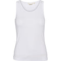 Ludmilla Tank Top von Basic Apparel – Detail des gerippten Jerseys aus Bio-Baumwolle