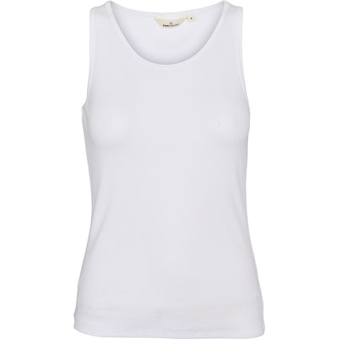 Ludmilla Tank Top von Basic Apparel – Detail des gerippten Jerseys aus Bio-Baumwolle