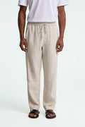 Martin Hose von Kings Of Indigo in Undyed – leichte Sommerhose mit Relaxed Fit und elastischem Bund
