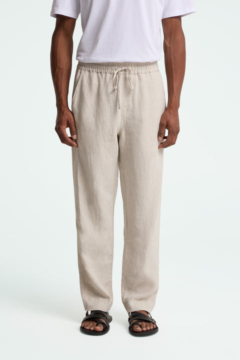 Martin Hose von Kings Of Indigo in Undyed – leichte Sommerhose mit Relaxed Fit und elastischem Bund