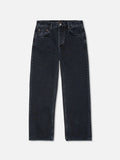 Tuff Tony von Nudie Jeans in Black Vintage – lockere Jeans mit geradem Bein aus Rigid Denim