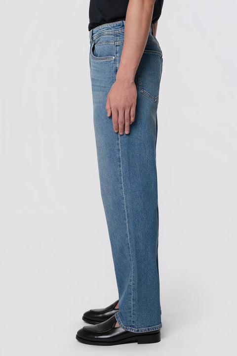 Vega Relaxed Straight Jeans in Vintage Blue von Dawn Denim – gerade Silhouette mit lockerem Sitz