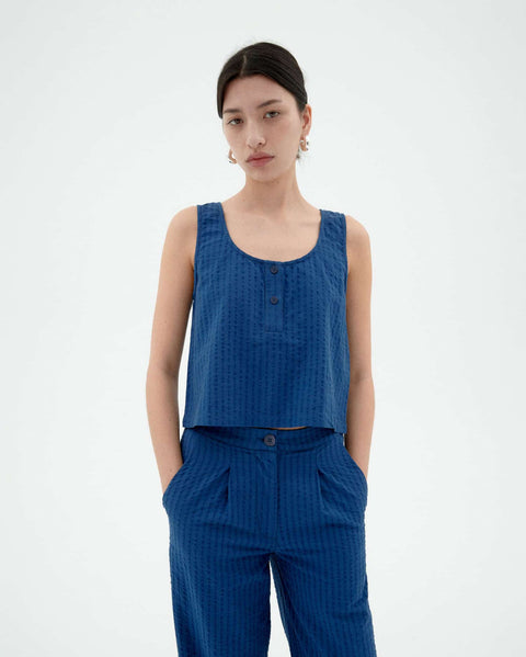 Justine Seersucker Top